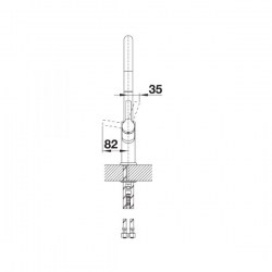 Bateria Blanco CARENA-S VARIO szarość skały/chrom 521359